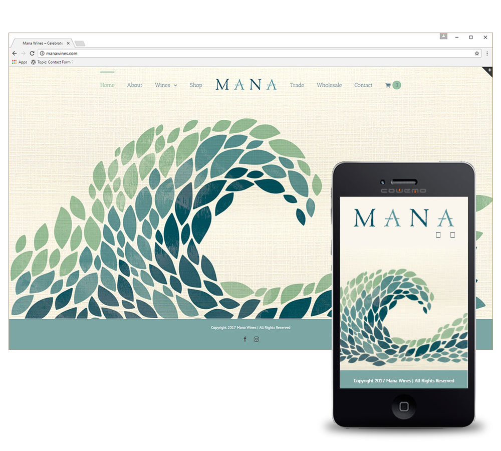 Mana Wines Website Design
